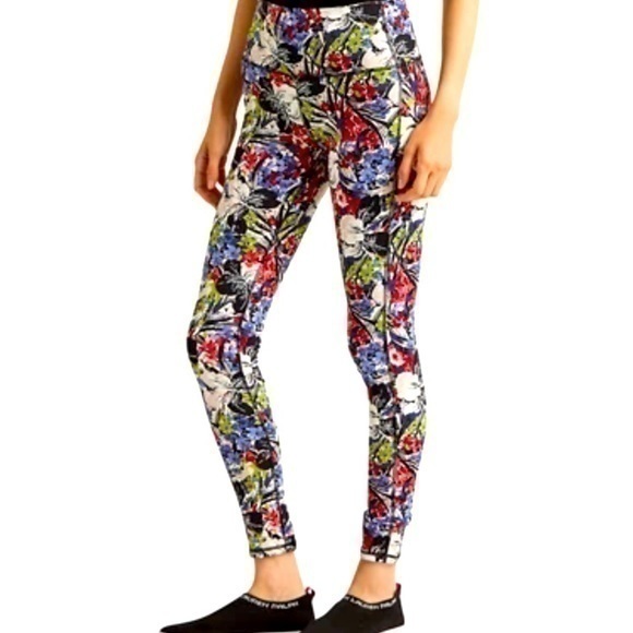 LAUREN Ralph Lauren Floral Stretch Jersey Cropped Pants-L NWT - Picture 1 of 1